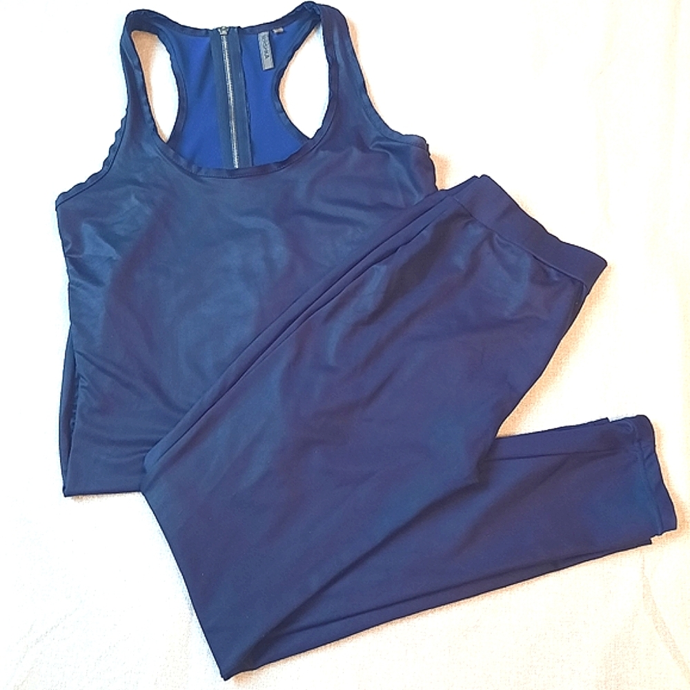 BERSKA Beyond Yoga Pants & Jumpsuits Bundle Color: Blue/Purple Size M (28)